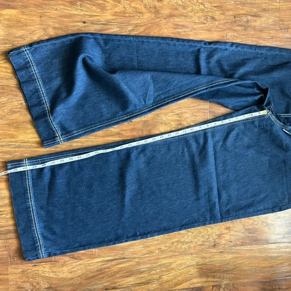 Wide Leg Jeans with Adjustable Tie Waist Loose Fitting  Flowy Comfy - Picture 9 of 12